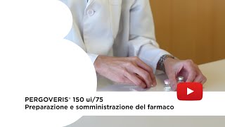 Pergoveris® 150 ui75 preparazione e somministrazione del farmaco [upl. by Arretal]