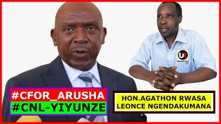 Hon Agathon Rwasa amp Léonce Ngendakumana boba bashinze Uwundi mugambwe  Kwiyunga na CFORArusha [upl. by Reivazx]