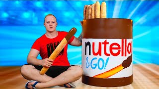 МЫ ПРИГОТОВИЛИ ОГРОМНУЮ Nutella Go ВЕСОМ В 50 КИЛОГРАММ [upl. by Eikciv]