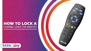 Tata Sky  DIY  How to lock a channel using your remote [upl. by Schott]