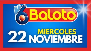 Resultados del BALOTO REVANCHA del MIERCOLES 22 de noviembre de 2023 💫✅💰 [upl. by Simona]