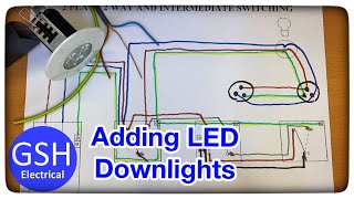 Wiring Diagram 2 Plate Method How to Add Multiple More LED Downlights Spotlights to Your Circuit [upl. by Einatirb779]