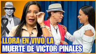 COLOMBIA ALCÁNTARA ROMPE EN LLANTO EN VIVO AL ENTERARSE DE LA MUERTE DE VICTOR PINALES [upl. by Neelav]