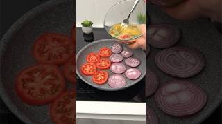 How to Cook Eggs with Tomatoes and Cheese for Breakfast Tomatoes OnionEggs [upl. by Ahsinelg]