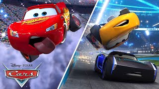 The Craziest Stunts with Lightning McQueen Jackson Storm Cruz Ramirez amp More  Pixar Cars [upl. by Martguerita]