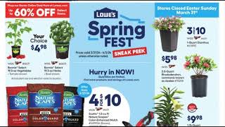 Lowe’s Weekly Ad March 21 – April 3 2024 [upl. by Eilatan]