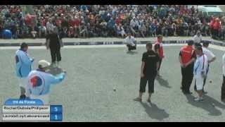 Petanque CdF 2014 triplette RocherLacroix [upl. by Ormand]