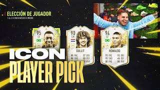 SACAMOS BOMBAZOS ABRIENDO MUCHOS PLAYER PICKS DE ICONO  FIFA 22 [upl. by Ennair]