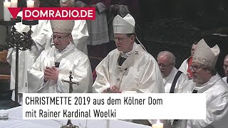 Christmette in der Heiligen Nacht 2019 aus dem Kölner Dom [upl. by Lihas]