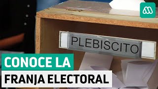 Plebiscito Chile 2020  Conoce la franja electoral de la televisión chilena [upl. by Rattray450]