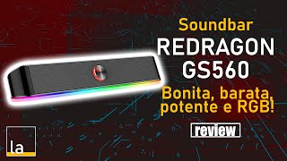 REVIEW Soundbar Redragon Adiemus GS560 Bonita potente e com um ótimo preço Confira o REVIEW [upl. by Atiruam]