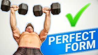 How To Dumbbell Bench Press  3 GOLDEN RULES [upl. by Adamson]