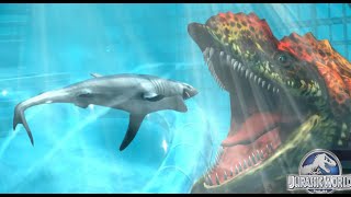 Huge Underwater Monster Prognathodon  Jurassic World  The Game [upl. by Wein]