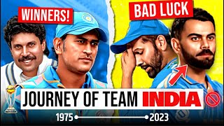 Team Indias Journey  1975  2023  Explained  Cricket World Cup 2023 [upl. by Korns]