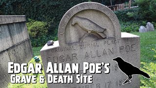 Edgar Allan Poe’s Grave amp Death Site  Baltimore Maryland [upl. by Ennairek]