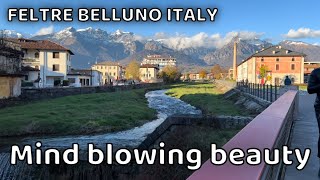 Feltre belluno veneto 2022  walking tour 4k  Italy travel vlog [upl. by Levey]