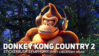 Donkey Kong Country 2  Stickerbrush Symphony Spiky checkpoint remix [upl. by Refennej426]