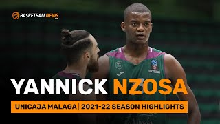 Yannick Nzosa  Unicaja Malaga  202122 Season Highlights [upl. by Ahsienad668]