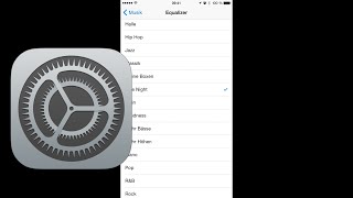 iOS Tipp Late Night im Equalizer Systemweit in iOS 8 nutzen [upl. by Yklam]