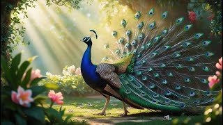 Apareamiento del pavo real el arte de seducir con plumas [upl. by Ataynek983]