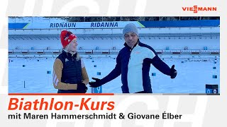 BiathlonKurs  mit Maren Hammerschmidt amp Giovane Élber [upl. by Nava604]