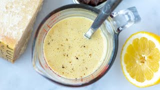 Best Homemade Caesar Salad Dressing Recipe [upl. by Ahsikel]