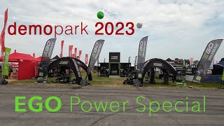 EGO Power Akku System Demopark 2023 EGO Power Special [upl. by Llatsyrk]