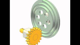 Archimedean spiral gear and Spur gear [upl. by Luciana]