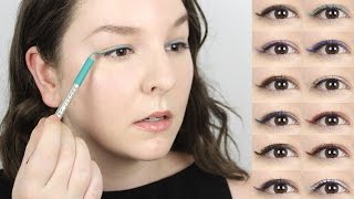 Marc Jacobs Matte Highliner Gel Eye Crayon Swatches 12 Shades Review and Demo [upl. by Malynda]