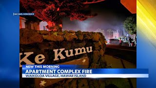 Waikoloa Village apartment fire under investigation [upl. by Enyehc]