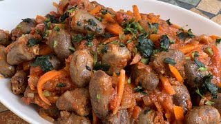 Куриные сердечки в томатном соусе Быстрое Вкусное и Бюджетное Блюдо [upl. by Annatsirhc]