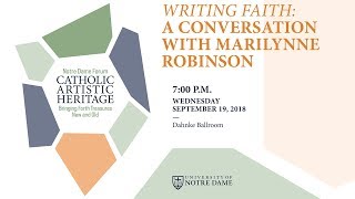 Writing Faith A Conversation with Marilynne Robinson [upl. by Adallard]