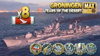 Destroyer Groningen Good player amp pure firepower  World of Warships [upl. by Bertero276]