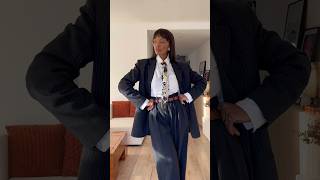 HOW TO WEAR DIOR SCARF AS TIE scarfstyle scarf fashiontips scarftutorial tieknot [upl. by Loseff]