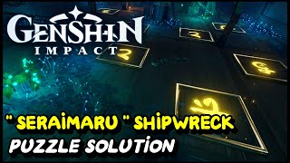 Genshin Impact  Shipwreck  Seirai Island Puzzle Solution [upl. by Chas]