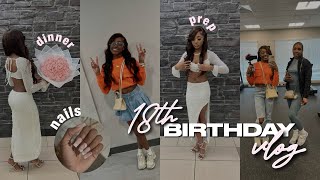 18TH BIRTHDAY PREP  VLOG  hair nails makeup birthday dinner etc [upl. by Keisling955]