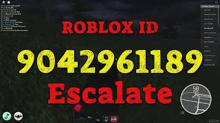 ESCALATE Roblox Song Codes [upl. by Sande288]