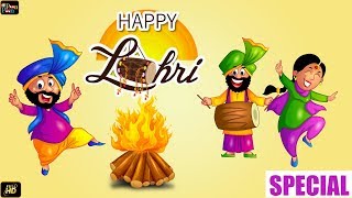 Sundar Mundariye Lohri Song  Happy Lohri 2019  Latest Animation Video  Poon Poon [upl. by Goodill]