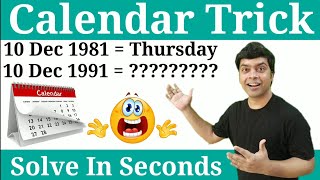 Calendar Reasoning Trick [upl. by Jemy]