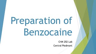 Preparation of Benzocaine Introduction SetUp and Reflux [upl. by Neirda]