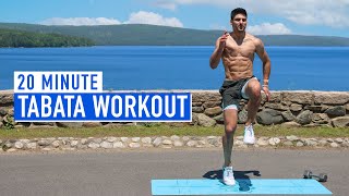 20 MINUTE  TABATA WORKOUT  Full Body  One Dumbbell  WarmUp Strength amp Cardio w Ash [upl. by Pleione]