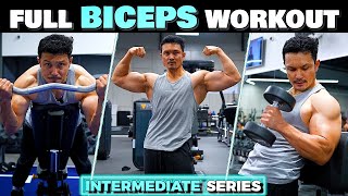 BIG BICEPS WORKOUT for INTERMEDIATE in HINDI BICEPS वर्कआउट इंटरमीडिएट के लिए [upl. by Sigrid]