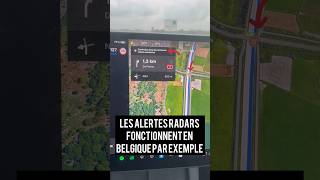 Alerte radar sur Tesla  comme Waze ou CarPlay [upl. by Beckett]