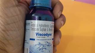 Viscodyne syrup for wet cough uses side effects complications [upl. by Shadow]