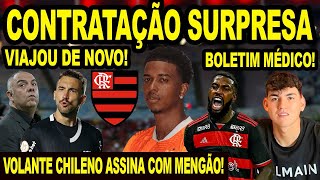 CONTRATAÇÃO SURPRESA ARTILHEIRO NO FLAMENGO BRAZ VOLTA PARA SÃO PAULO VOLANTE CHILENO NO MENGÃO E [upl. by Curhan]