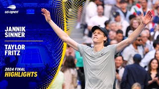 Jannik Sinner vs Taylor Fritz Highlights  2024 US Open Final [upl. by Okoyik]