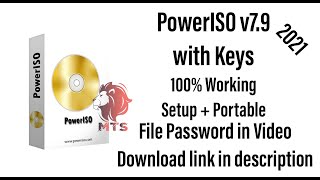 Download PowerISO v79 2021 with key 100 working  Forever [upl. by Enymzaj]