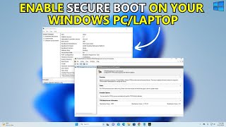 How To Enable Secure Boot In Windows 11  Full Guide [upl. by Oicnedurp633]