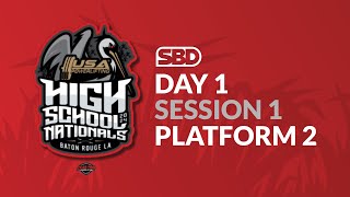 2024 USAPL High School Nationals  Day 1  Session 1  Platform 2 [upl. by Noteloc104]