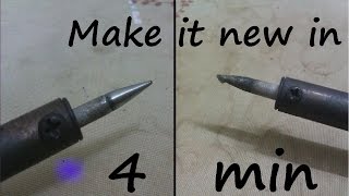 Make an old soldering iron tip new quick and easy [upl. by Theone]